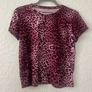 Prince Peter Collection - Cheetah Print Tee Plum - Small - Soft